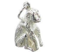 Maldon Jewellery Sitting Monkey sterling silver charm .925 x 1 Apes Monkeys charms