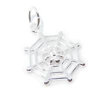 Maldon Jewellery Spider on Web Small sterling silver charm .925 x 1 Spiders charms