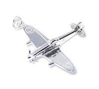 Maldon Jewellery Spitfire sterling silver charm pendant .925 x 1 Spitfires large charms