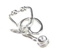 Maldon Jewellery Stethoscope small sterling silver charm .925 x 1 Medical Stethoscopes