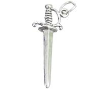 Maldon Jewellery Sword sterling silver charm .925 x 1 Weapon Swords Weapons charms
