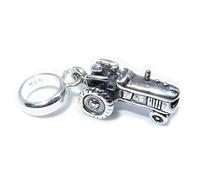 Maldon Jewellery Tractor sterling silver bead charm .925 x 1 Tractors Farm charms
