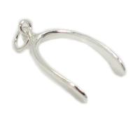 Maldon Jewellery Wishbone sterling silver charm - pendant .925 x 1 Wishbones charms