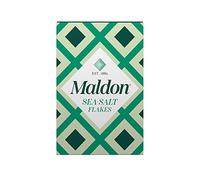 Maldon - Sea Salt Flakes, Unique Pyramid Shaped Salt Flakes, Perfect for a Wide Range of Dishes, Hand-Harvested for Four Generations, 250g Box