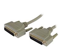 Male 25 Pin Parallel To Male 25 Pin Parallel Cable Lead 5m