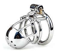 Male 316 Stainless Steel Chastity Cage, PA Chastity Belt Chastity Penis Cage Chastity Device Metal Cock Cage Bondage Sex Toys for Men(Pa-4mm Ring 45mm)