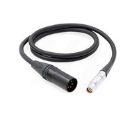 Male 4 Pin XLR Flexible Power Cable for Canon C300 Mark II C200 Camera 3ft