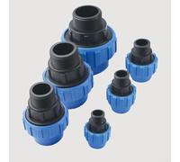 Male Adaptor Connector with PP Fitting Screw Joint Compatible with PE Pipes for Drinking Water and Garden Irrigation (32mm x 1inch)