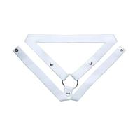 Male Adjustable Chastity Cage Belt, Elastic Straps for Penis Chastity Device, Cock Cage Accessories for Anti-Shedding -UKHA29 (White, Three-Way)