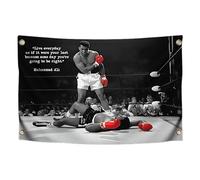 Male Ali Flag 3x5 with 4 Grommets - Indoor Polyester Single Sided Flags Boxing for Teens - Gym Sign Decor Inspiration - Muhammad Motiv Wall Art Home Gym Workout Posters Wall Hanging or Brotherhood