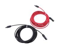 Male and female connectors with cables Double Ends Solar Extension Cable with Connector 1-10 Meter 4mm2/6mm2 1000V/1500V PV DC Connector Solar Cable Photovoltaic Wire(4M 6mm2)