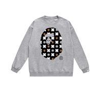 Male and Female Teenagers Loose Fitting Hoodies with Spring and Autumn Trends, Simple Monkey Portraits, Cartoon Printed Thin Hoodies-COLOR-6||xx_l