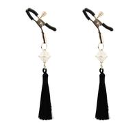 Male and Female Universal Nipple Clamps Nipple Flirtation Toys Retro Palace Bell Chinese Wind Breast Clamps Erotic Sex Toys Black One Size