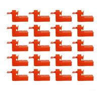 Male Angle Tile Leveling Clip, 20PCS Reusable Plastic Spacers for Floor and Wall Tile Fixing, Compatible with T-Type Leveler System