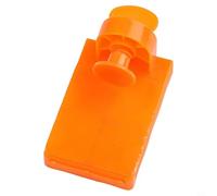 Male Angle Tile Leveling System Clips, 20-Piece Plastic Spacers for Ceramic Floor and Wall Tile Fixing, Reusable Orange Leveler, 74mm