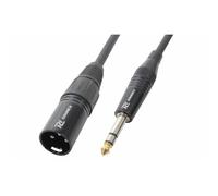 Male Balanced XLR to Stereo Jack 6.3mm (1/4 Inch) Plug Lead Signal Cable - 1.5m | Professional Audio Cable for PA Systems, DJ Equipment, Mixing Consoles, Recording Studios, and Live Sound