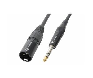 Male Balanced XLR to Stereo Jack 6.3mm (1/4 Inch) Plug Lead Signal Cable - 1.5m | Professional Audio Cable for PA Systems, DJ Equipment, Mixing Consoles, Recording Studios, and Live Sound