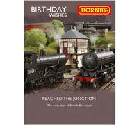 Male Birthday Card for Him - General Card for Men/Boys - Hornby Railway Design - British Vintage Steam Trains - Made in the UK - Eco-Friendly