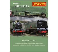 Male Birthday Card for Him - General Card for Men/Boys - Hornby Railway Design - British Vintage Steam Trains - Made in the UK - Eco-Friendly