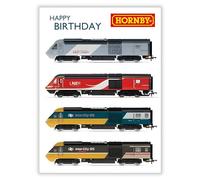 Male Birthday Card for Him - General Card for Men/Boys - Hornby Railway Design - Diesel Trains - Made in the UK - Eco-Friendly