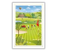 Male Birthday Card for Him - General Card for Men - Golf Design - Special Finish - Made in the UK - Eco-Friendly