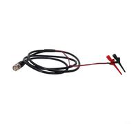 Male BNC Test Leads with Mini Grabber IC HookClip for Industrial and Commercial Test Applications, Compatible with Oscilloscopes and Signal For Analyzers, PVC Coated