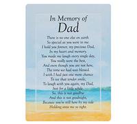 Male/Boy Graveside Memorial Card Plastic coated and Waterproof 16.5cm x 12cm (In Memory of Dad 2682)