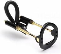Male Bracket Stretcher, Adjustable Men Support Extender, Effective Stretching Device, Black Gold