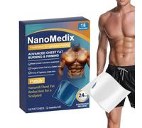 Male Breast Patch, 18 Pieces Chest Firming Sticker For Men, Body Sculpting Patch With Thermal Technology, Natural Contour Care For Post Workout Home Travel