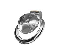 Male Chastity Belt Urethral Catheter Cock Cage - Metal Love Hole Chastity Cage with Invisible Lock for Men Penis Training, Large Chastity Device Adult Sex Toy for Men Penis Exercise and Abstinence