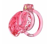 Male Chastity Cage Soft Silicone Cock Cage for Man Penis Exercises Sissy Lightweight Chasity Lock with 6 Plastic Penis Rings & Catheter Adult Sex Toys