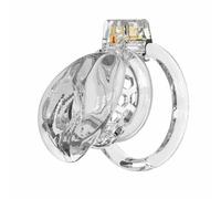 Male Chastity Cage Soft Silicone Cock Cage for Man Penis Exercises Sissy Lightweight Chasity Lock with 6 Plastic Penis Rings & Catheter Adult Sex Toys