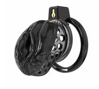 Male Chastity Cage Soft Silicone Cock Cage for Man Penis Exercises Sissy Lightweight Chasity Lock with 6 Plastic Penis Rings & Catheter Adult Sex Toys