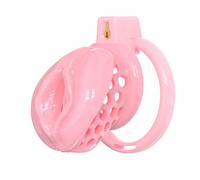 Male Chastity Cage Soft Silicone Cock Cage for Man Penis Exercises Sissy Lightweight Chasity Lock with 6 Plastic Penis Rings & Catheter Adult Sex Toys