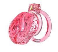 Male Chastity Cage Soft Silicone Cock Cage for Man Penis Exercises Sissy Lightweight Chasity Lock with 6 Plastic Penis Rings & Catheter Adult Sex Toys