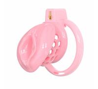 Male Chastity Cage Soft Silicone Cock Cage for Man Penis Exercises Sissy Lightweight Chasity Lock with 6 Plastic Penis Rings & Catheter Adult Sex Toys
