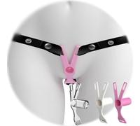 Male Chastity Cage with Fixed Auxiliary Strap, Chastity Cage Device Cock Cage, Inverted Cock Clamp Penis Clamp, BDSM Sissy Negative Lock Male Toys, Small Penis Cage Sex Toys-101 (Transparent, Long)