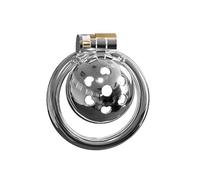 Male Chastity Cage with Press-Lock Mechanism, Structured Restraint Design for Men, Control-Focused Intimacy Toy for Power Play and Consensual Exploration