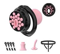 Male Chastity Cage with Urethral Catheter & Invisible Lock - Lightweight Chasity Divices with 6 Penis Ring, Bondage Auxiliary Belt BDSM Sex Toys for Man Penis Exercise