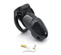 Male Chastity Device Cock Cage, Lightweight Chastity Cage Body-Safe Resin Penis Cage for Men Adult Abstinence Penis Bondage Adult Sex Toy Male Couple Gifts (Black)
