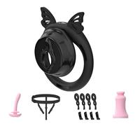 Male Chastity Device Cock Cage Lightweight Invisible Lock Chastity Cage for Men with 4 Silicone Active Rings & 2 Keys,Urinary Catheter BDSM Sex Toys for Male Penis Exercise Bondage Play