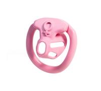 Male Chastity Device Cock Penis Lock Cage Chastity Exercise Sissy Male Bondage Invisible Cock Cage for Men Sex Toys to Prevent Erection for Male (D-Pink)