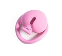 Male Chastity Device Cock Penis Lock Cage Chastity Exercise Sissy Male Bondage Invisible Cock Cage for Men Sex Toys to Prevent Erection for Male (Pink)