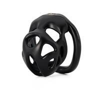 Male Chastity Device Cock Penis Lock Cage Chastity Exercise Sissy Male Bondage Invisible Cock Cage for Men Sex Toys to Prevent Erection for Male (B,Black)