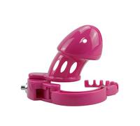 Male Chastity Locks Plastic Cock Cage Abstinence Bondage Anti-Escape Adjustable Penis Lock Adult Erotic Products Sex Toy 18+ Purple One Size