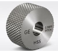 Male Diamond Pattern Knurls for Lathe Machine - 20mm OD x 10mm Width x 6mm Bore (Pitch 0.5 mm)