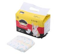Male Dog Belly Wraps Diaper Nappy Sanitary Physiological Pants Breathable Soft Comfortable for Male Dogs Puppies Physiological Period Blue Bone Pattern XS S M L (S)