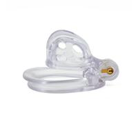Male Extra Large Chastity Cage，3D Printed Modeling Chastity Device 4 Size Curved Rings Included,，Men Hollow Ventilation Penis Lock Adult Sex Toys Sm Bondage for Man Couple White Xs