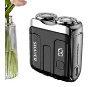 Male Facial Terrimer - Rope Beard Razor, Wet Dry Grooming | Lightweight Razor, Cutter, USB Charging Facial Shaving Device, Hair Clip