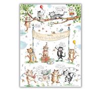 Male/Female Birthday Card for Him/Her - General Card for Men/Women - Funny Cat Design - Purr-fect Birthday - Special Finishes - Made in the UK - Eco-Friendly